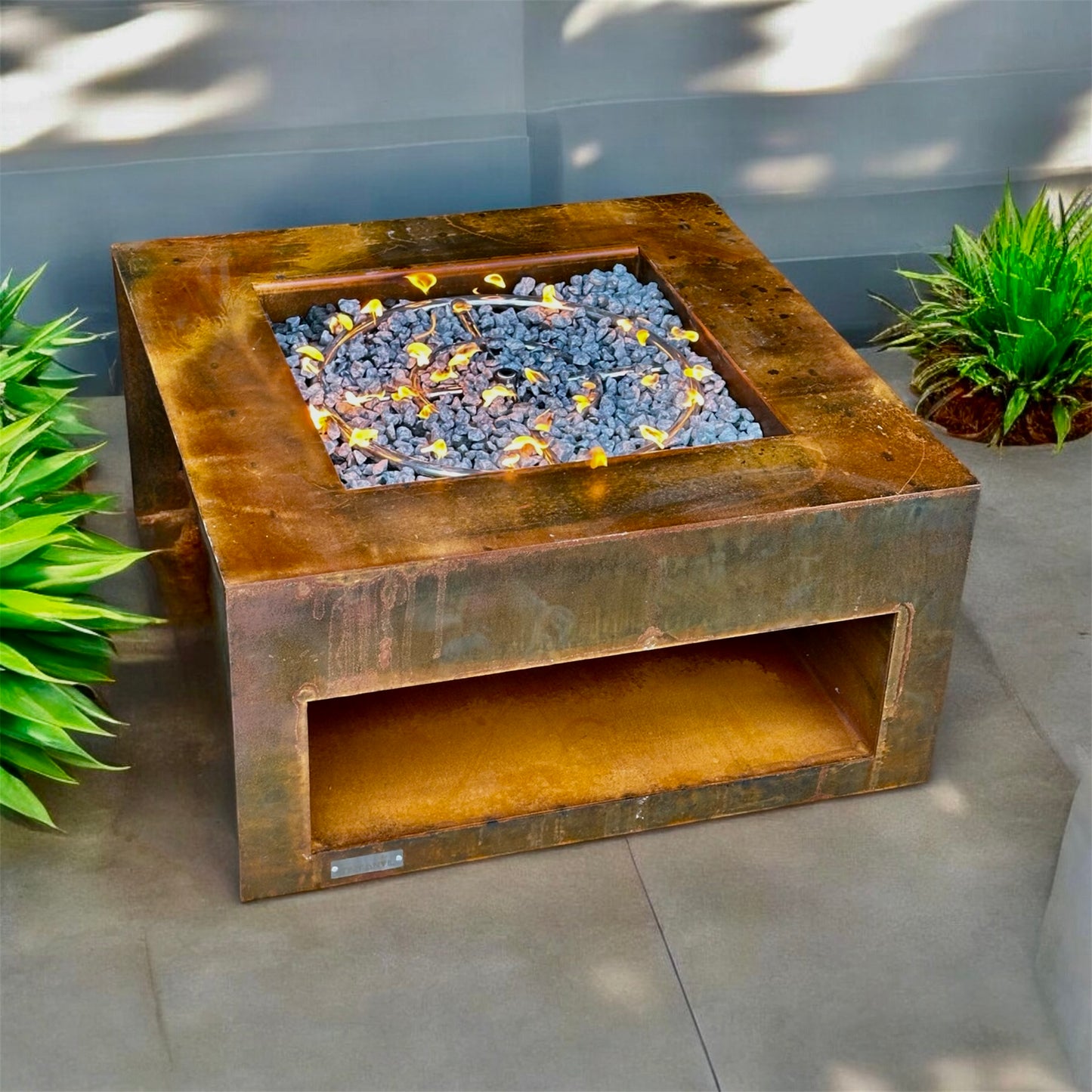 Coming Soon - Square Gas Fire Pit with Storage