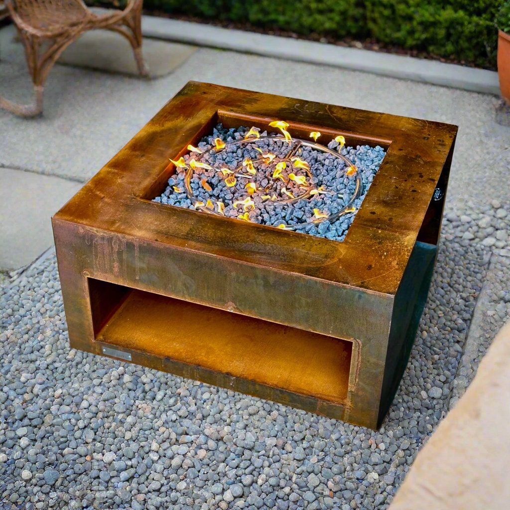 Coming Soon - Square Gas Fire Pit with Storage