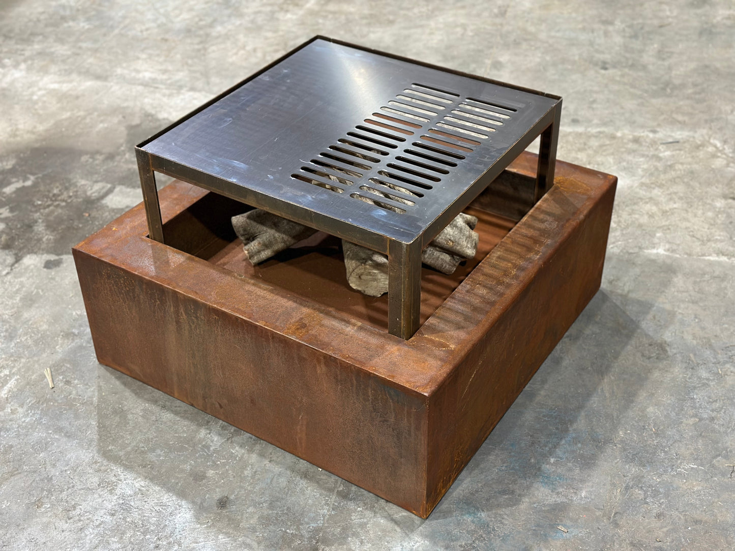 Elevated Square Cooktop - For Square Fire Pits