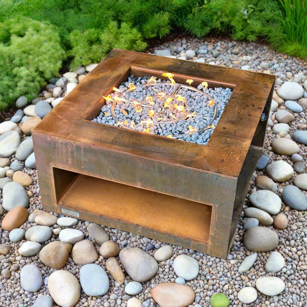 Coming Soon - Square Gas Fire Pit with Storage