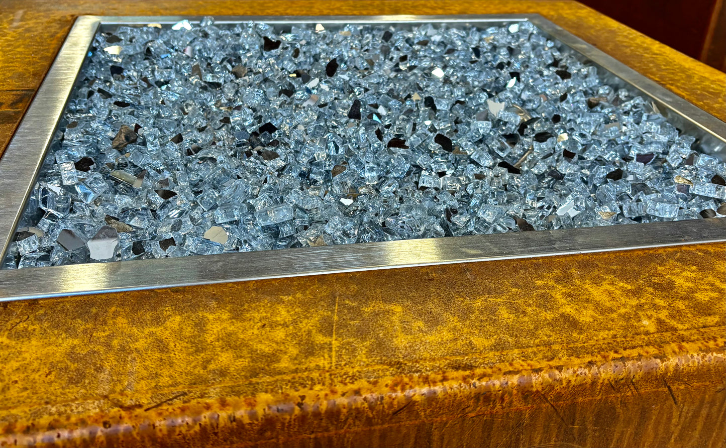 Crystal Reflective Fire Glass