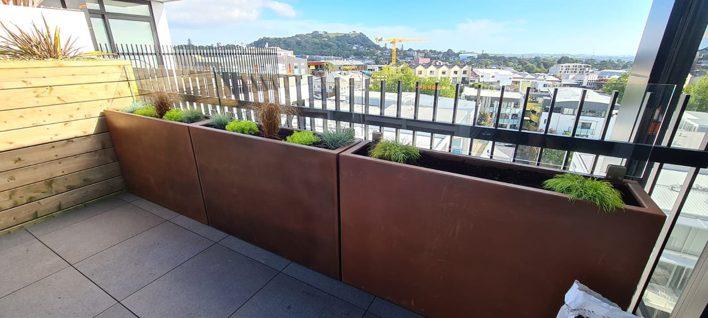 Corten Tall Trough