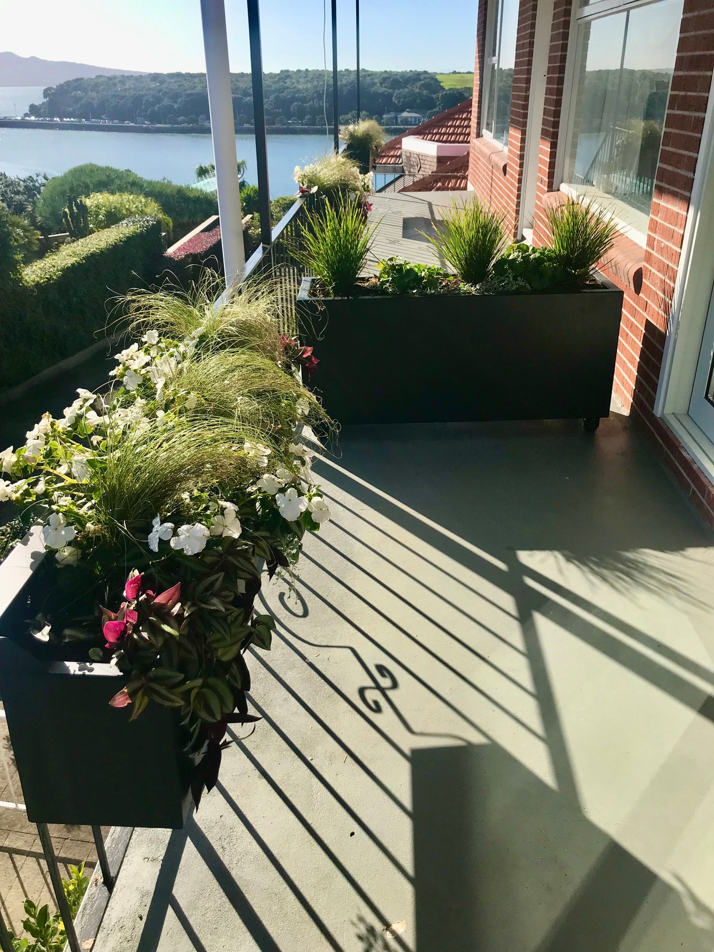 Balcony Planter - Powder Coated Matte Black