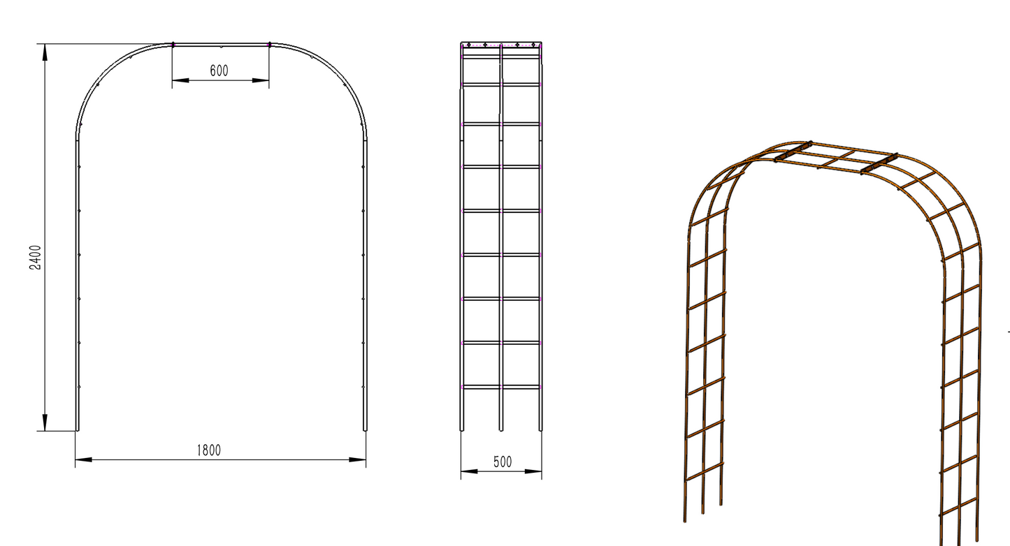 The Ruapehu Corten Archway