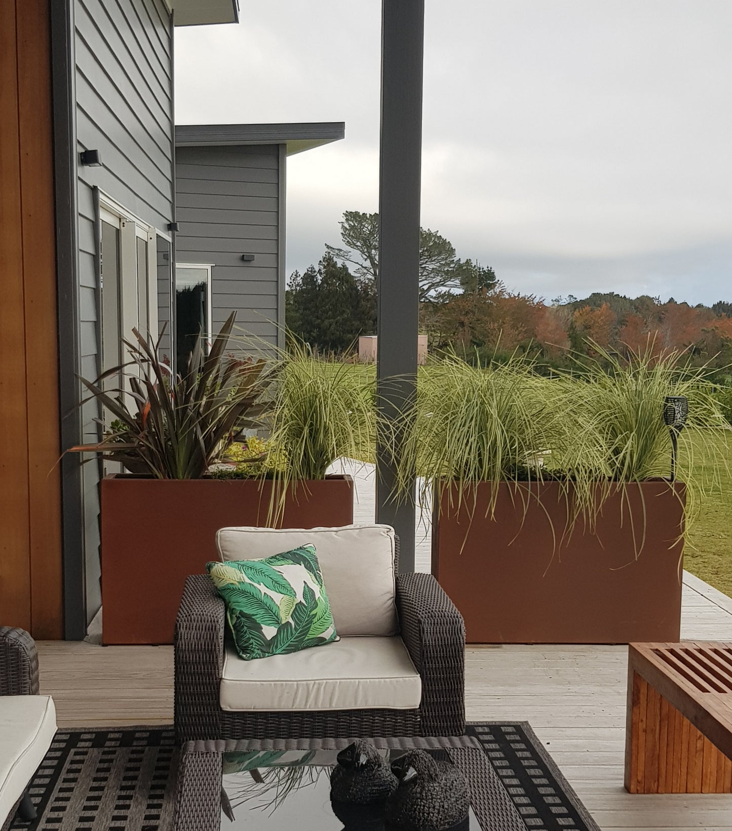 Corten Tall Trough