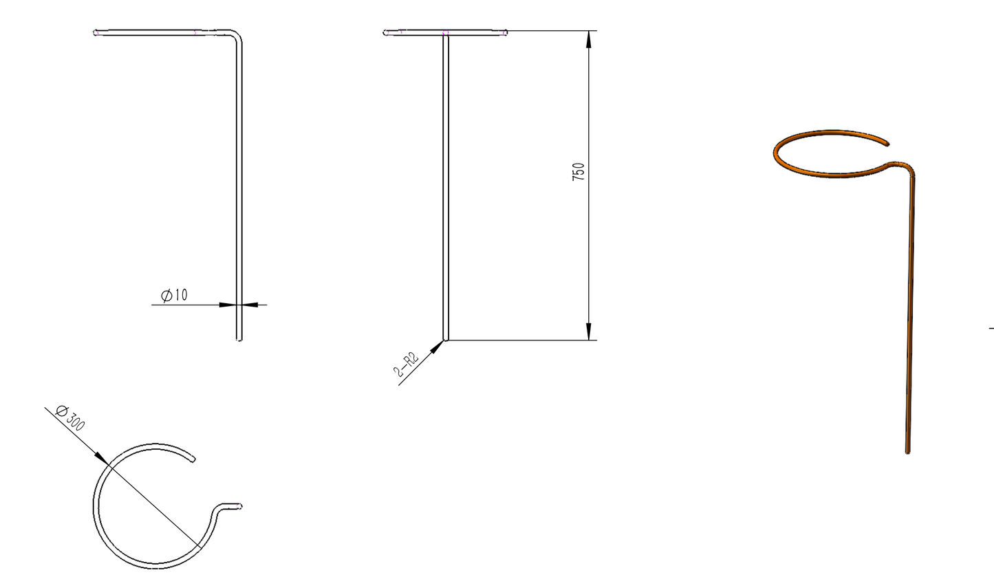 Hoop Plant Support