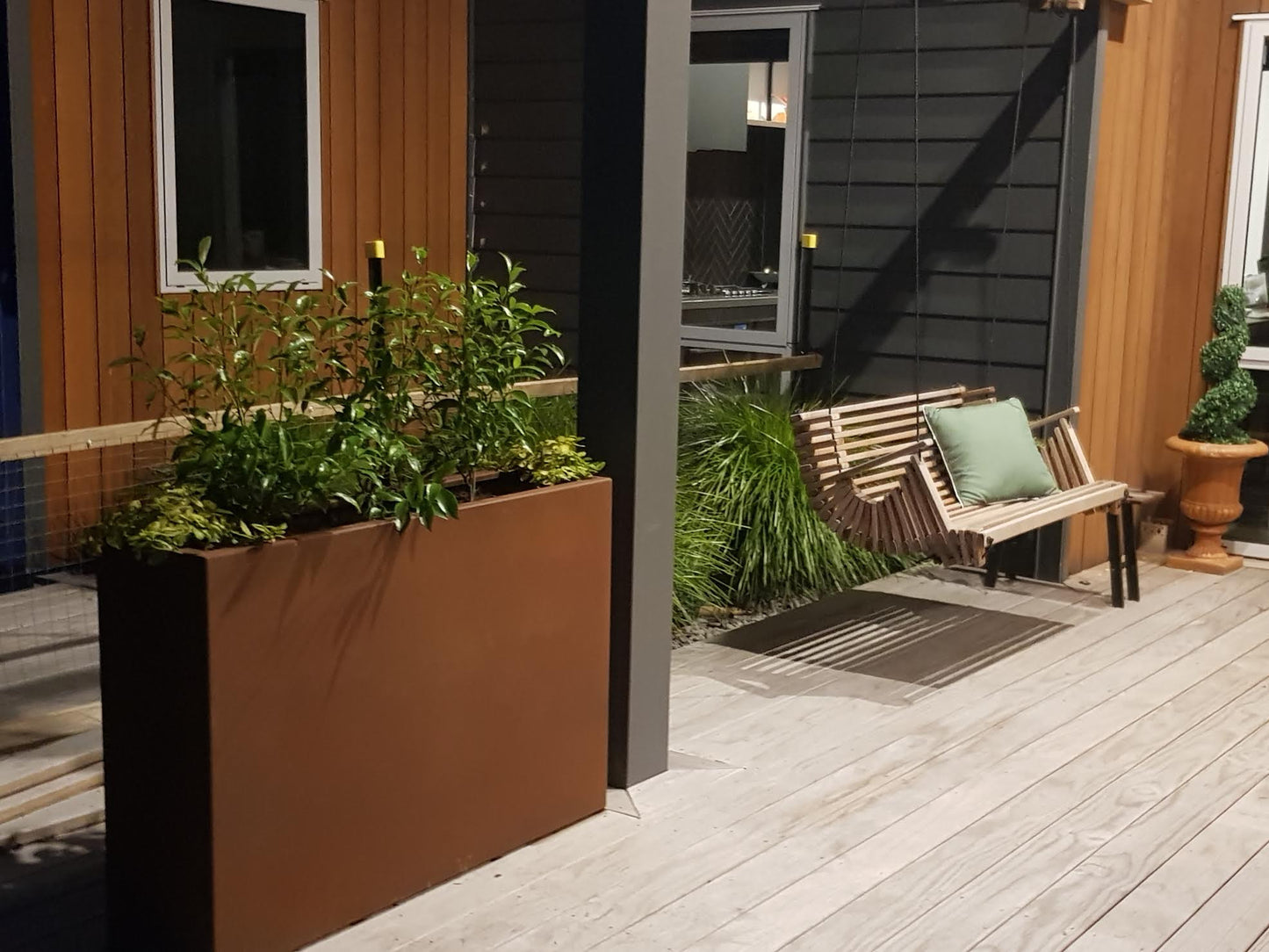 Corten Tall Trough