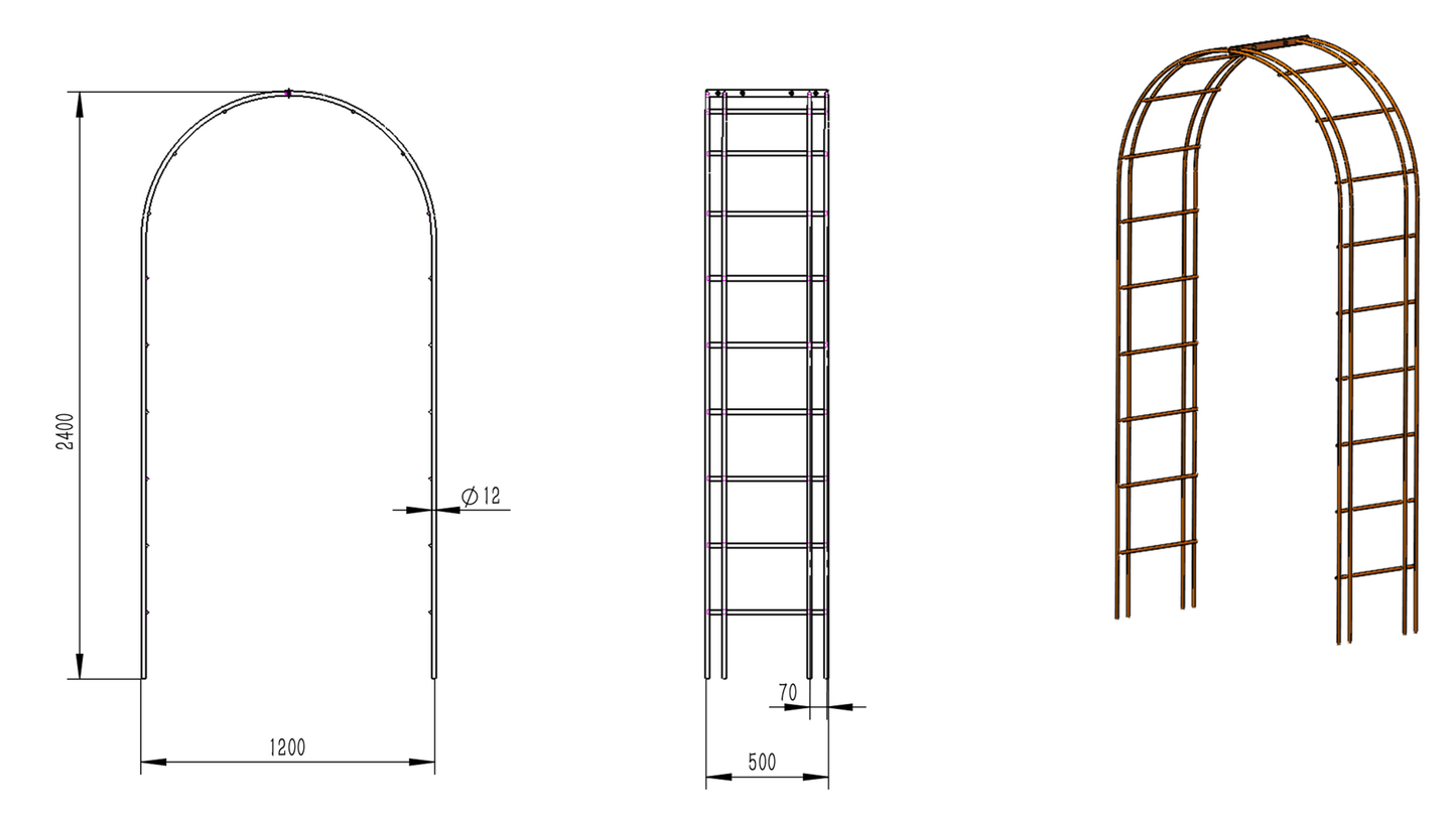 The Ruapehu Corten Archway