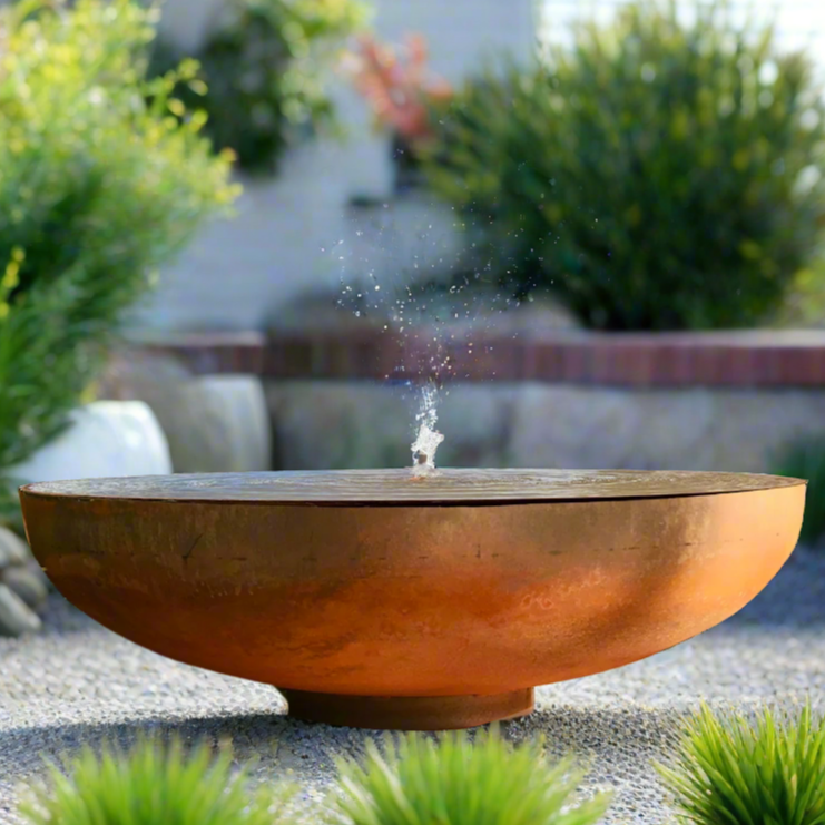 The Deep Bowl Corten Water Feature