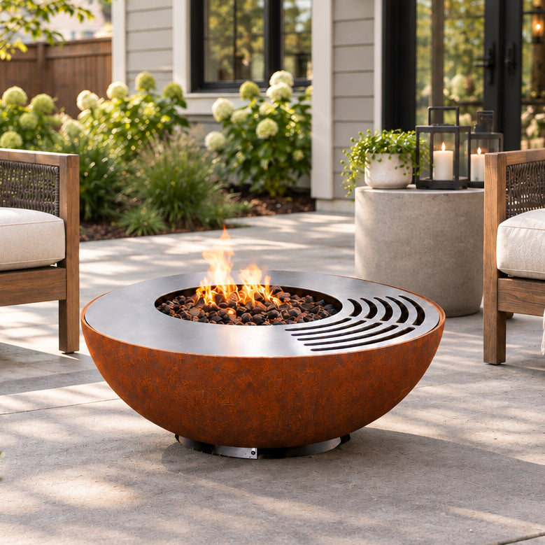 The Raglan 750 - Deep Fire Bowl with Cooktop