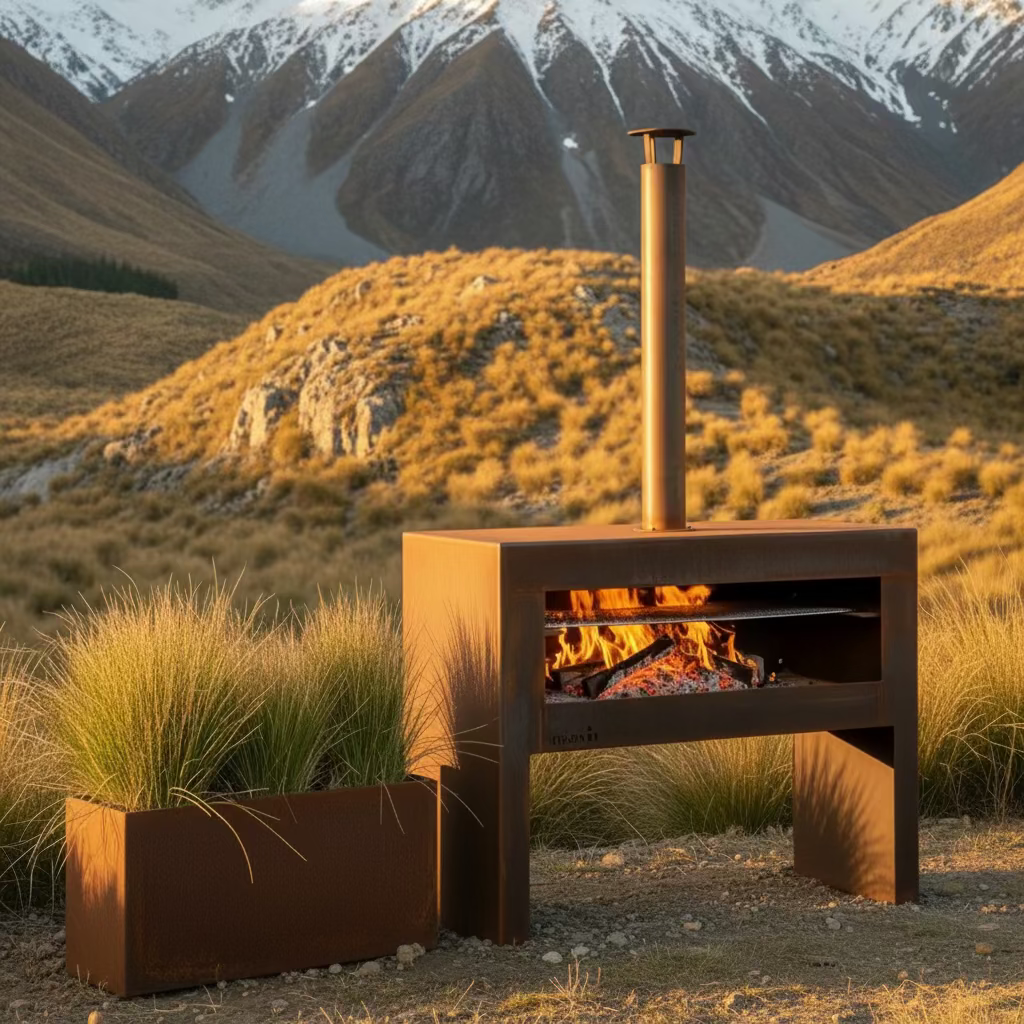 Cardrona in mountain setting with tussock