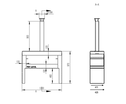 The Cardrona Corten Fireplace