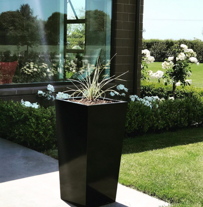 Black Powder Coated Tapered Column