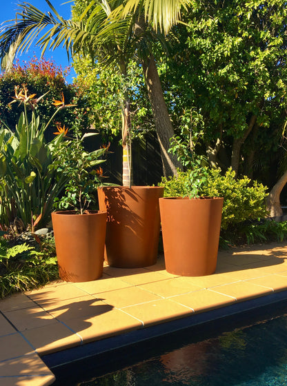 Corten Tapered Cylinders