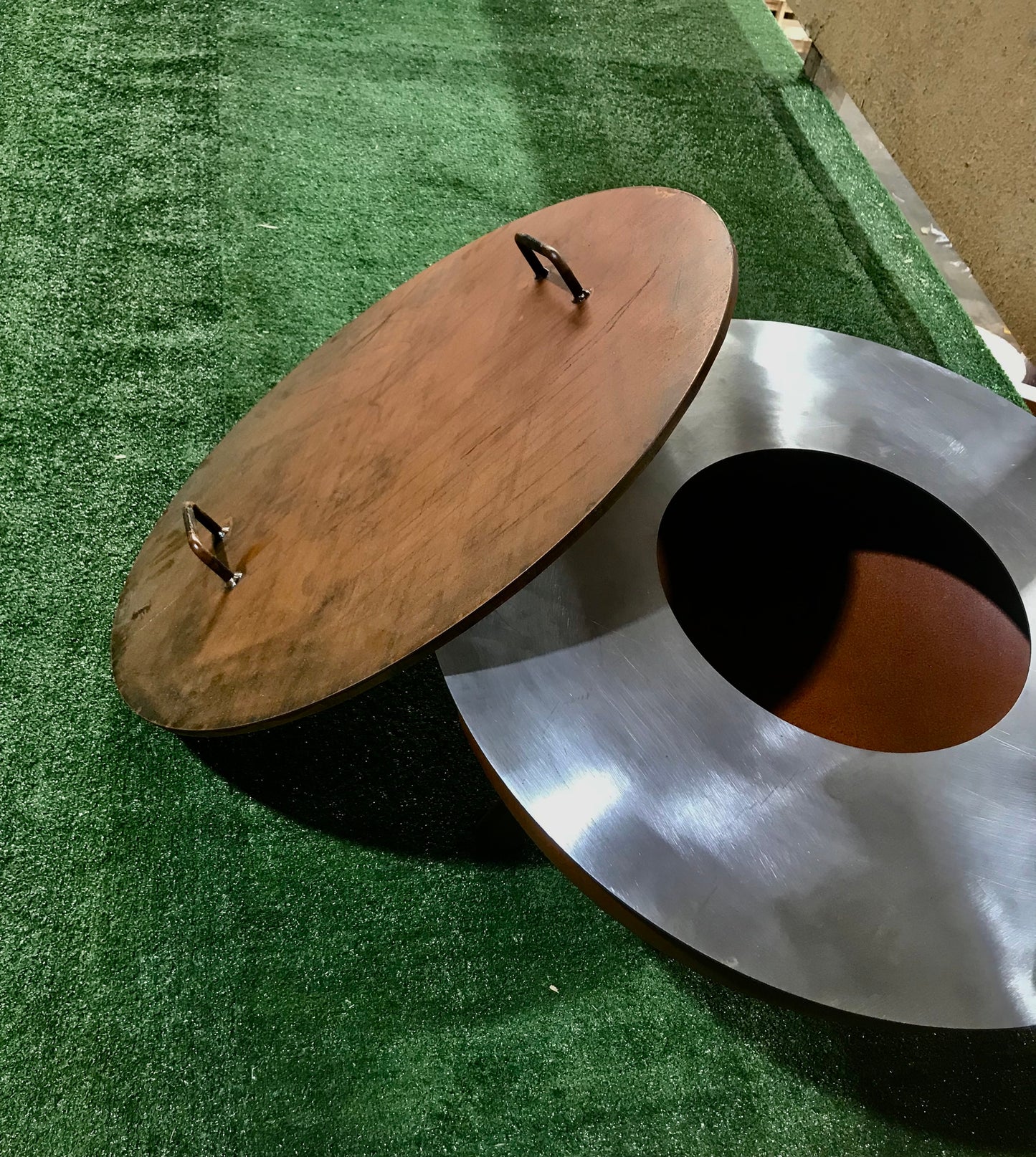 Fire Pit  Corten Lid