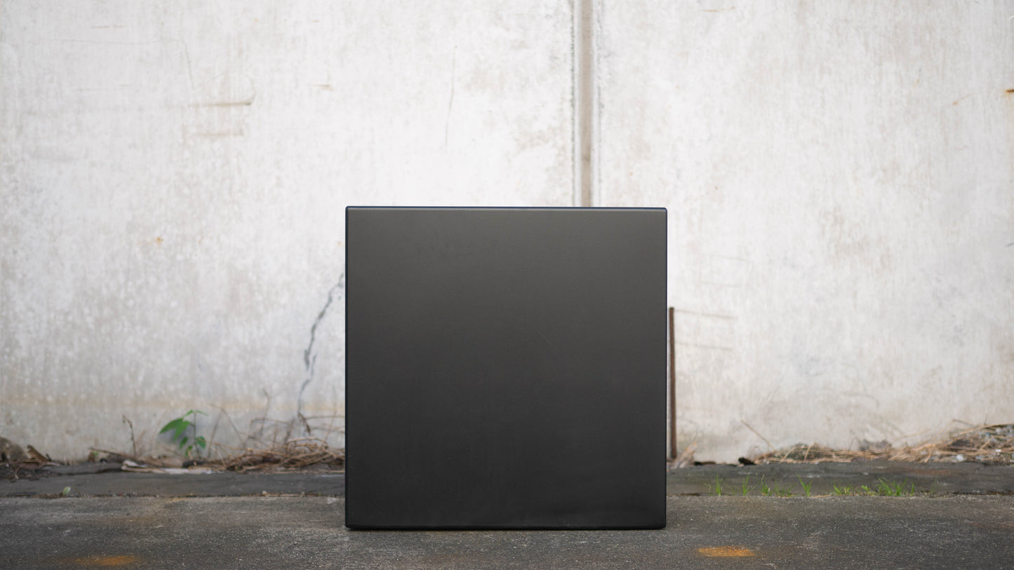 Black Powder Coated Cube