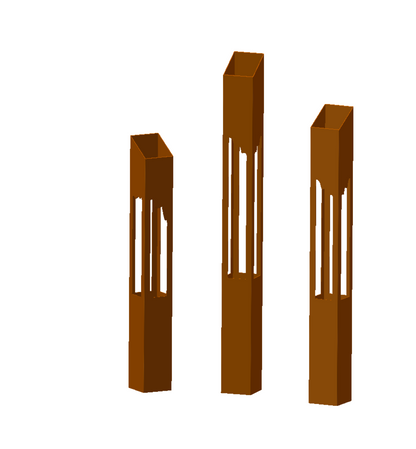 Corten Torches