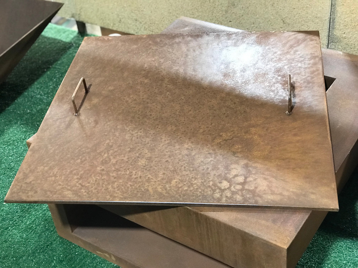 Square Corten Lid